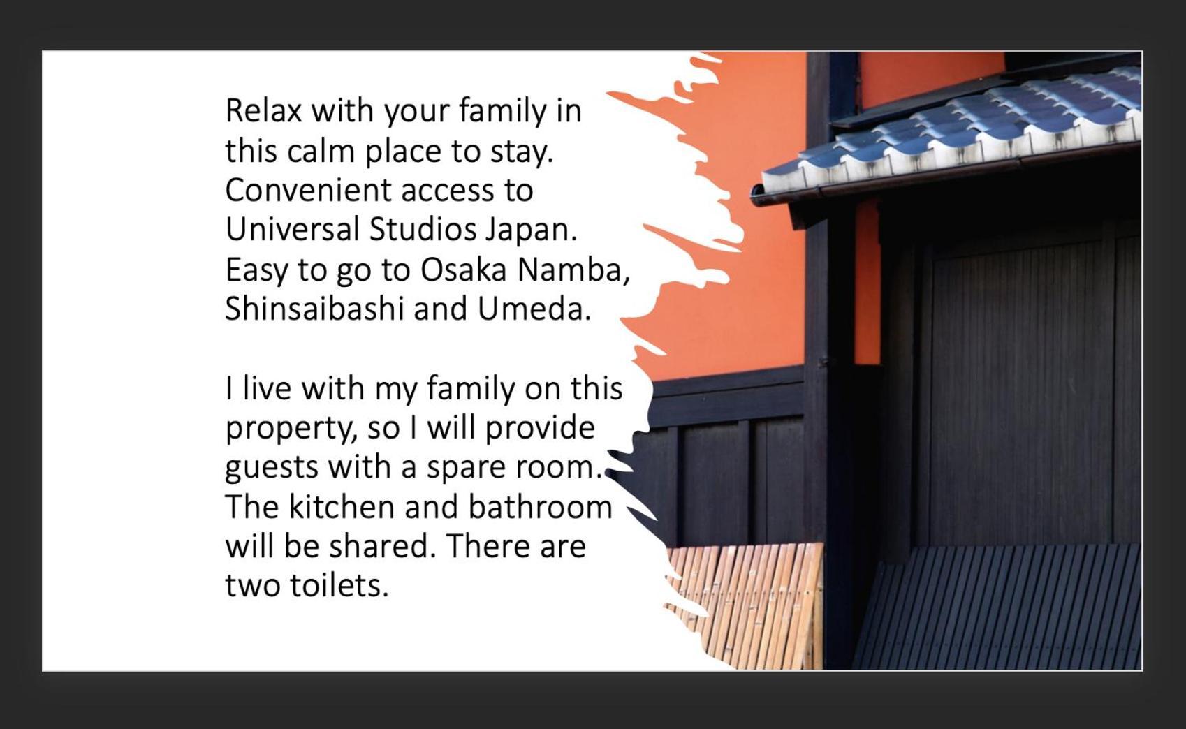 Niji Homestay Ósaka Exteriér fotografie